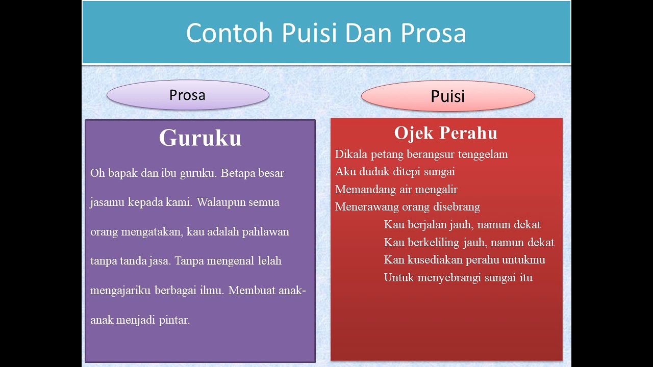 Detail Contoh Mengubah Puisi Menjadi Prosa Nomer 29