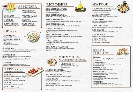 Detail Contoh Menu Ala Carte Indonesia Nomer 5