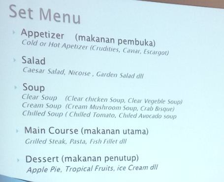 Detail Contoh Menu Appetizer Soup Main Course Dessert Nomer 11