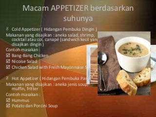 Detail Contoh Menu Appetizer Soup Main Course Dessert Nomer 27