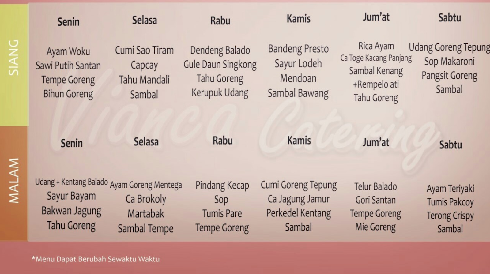 Detail Contoh Menu Catering Harian Nomer 19