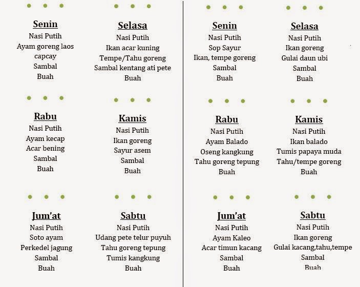 Detail Contoh Menu Catering Harian Nomer 23