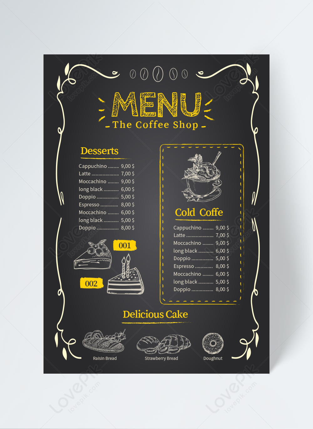 Detail Contoh Menu Coffee Shop Nomer 15