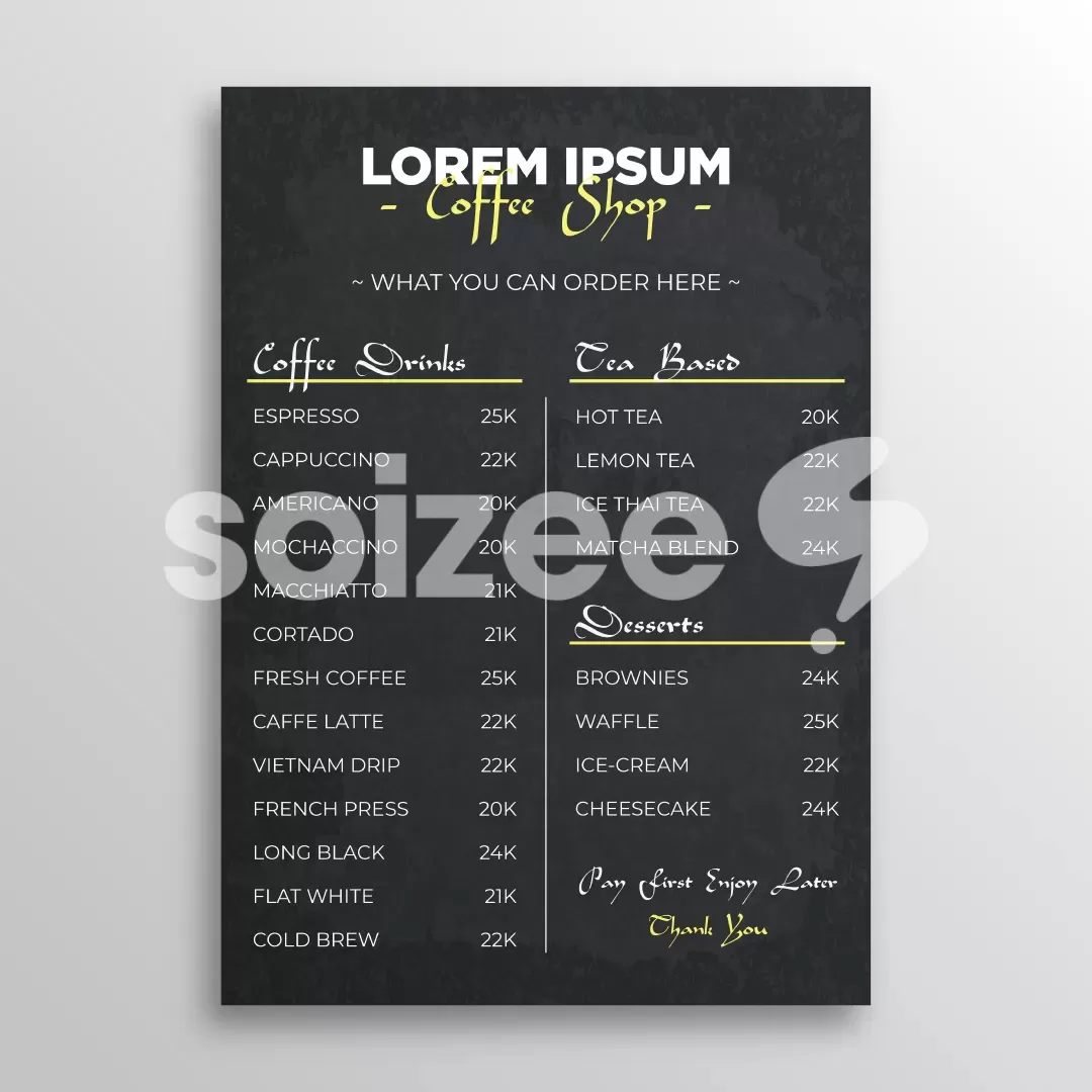 Detail Contoh Menu Coffee Shop Nomer 9