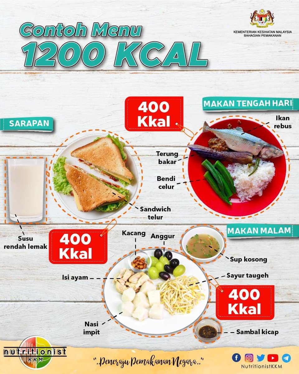 Detail Contoh Menu Diet 1200 Kalori Nomer 42