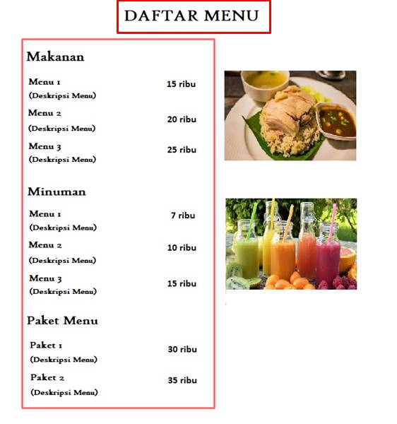 Detail Contoh Menu Harian Nomer 15
