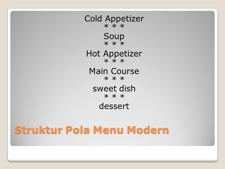 Detail Contoh Menu Kontinental Nomer 13