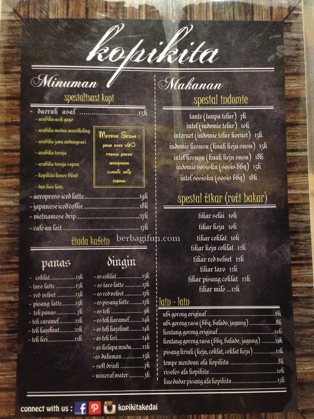 Detail Contoh Menu Kopi Nomer 44