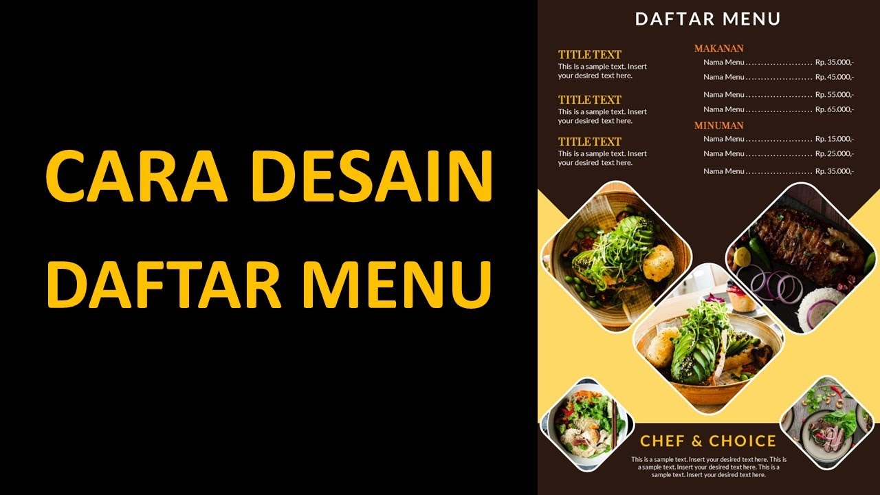 Detail Contoh Menu Makanan Nomer 48