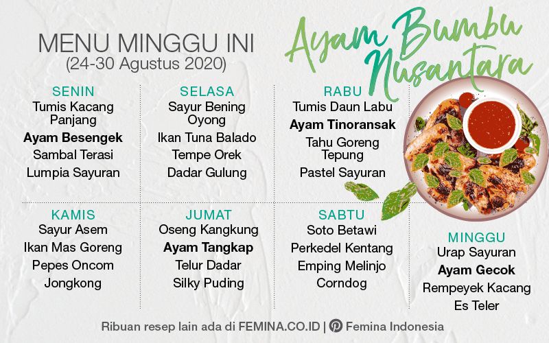 Detail Contoh Menu Mingguan Nomer 11