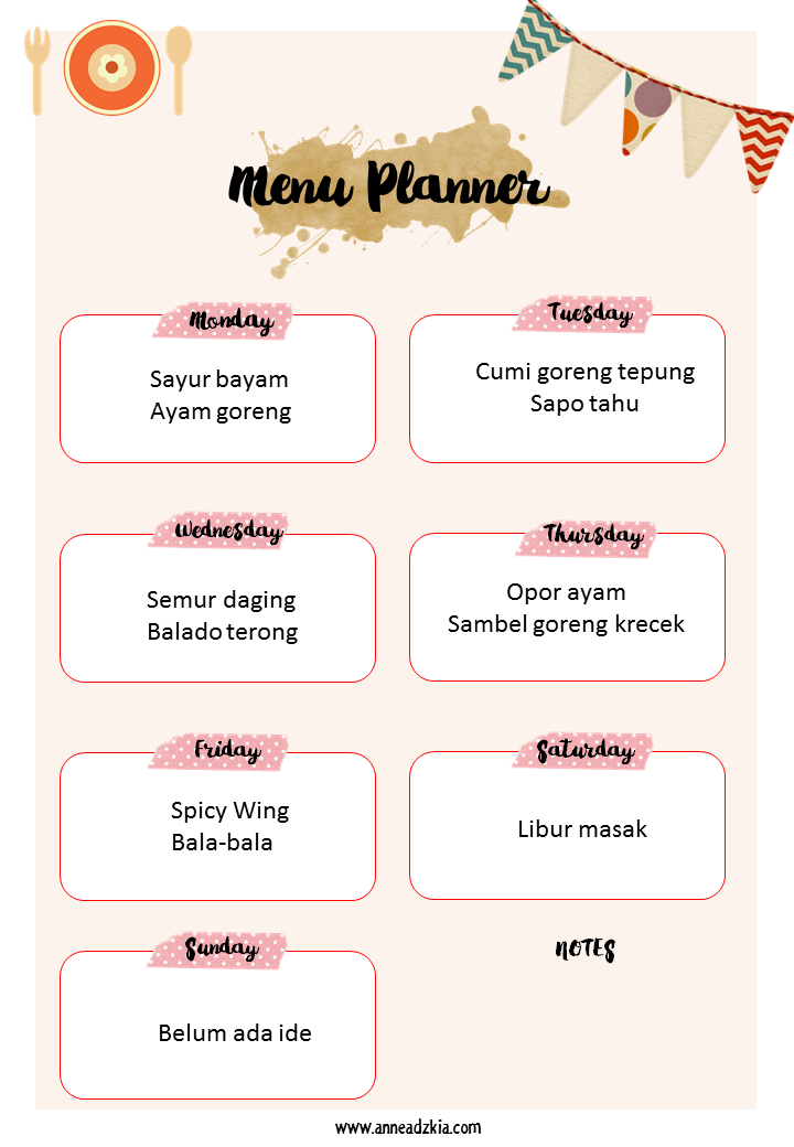 Detail Contoh Menu Mingguan Nomer 10