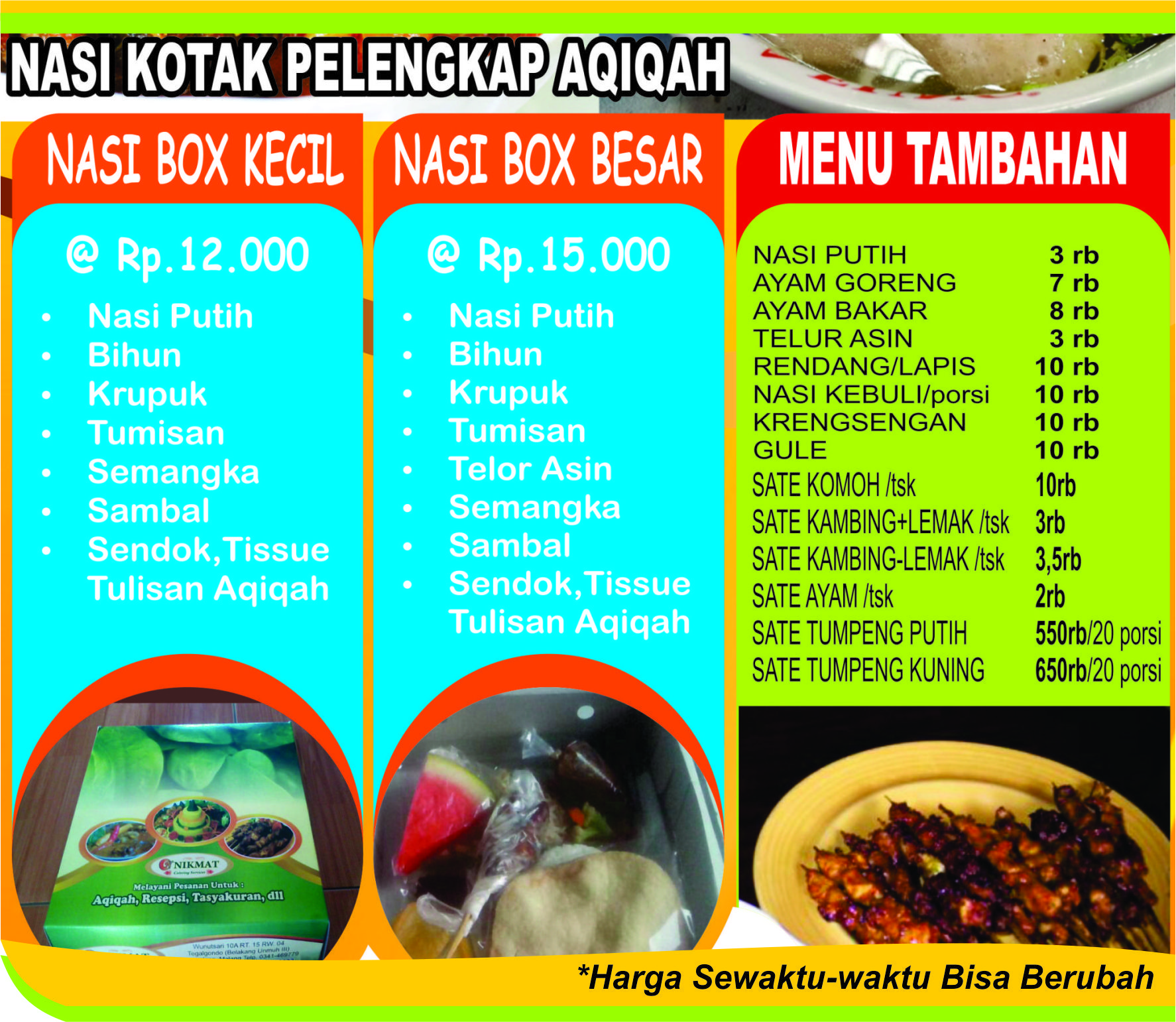 Detail Contoh Menu Nasi Box Aqiqah Nomer 46