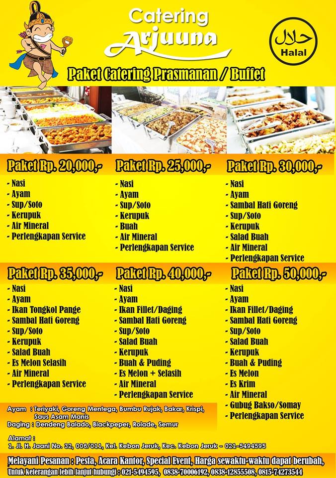 Detail Contoh Menu Prasmanan Pernikahan Nomer 21