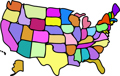 Detail Usa Politische Karte Nomer 13