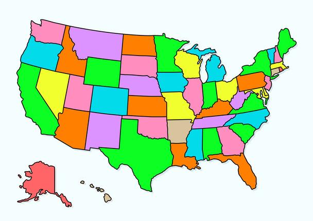 Detail Usa Politische Karte Nomer 18