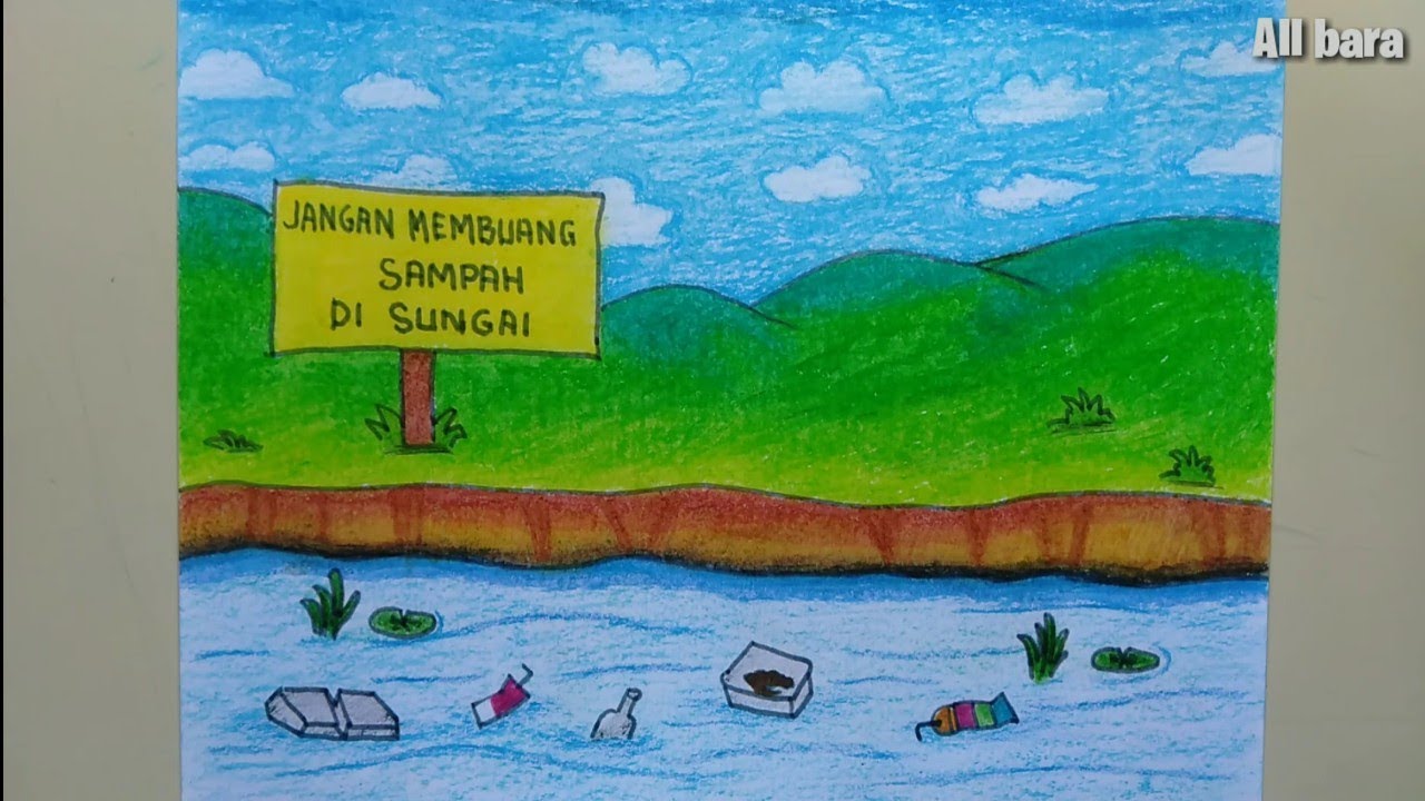 Detail Gambar Kartun Buang Sampah Di Sungai Nomer 37