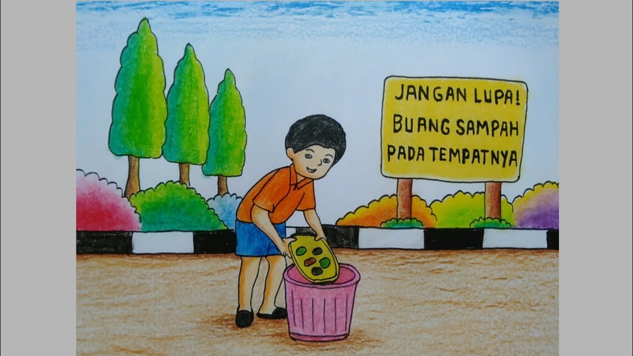 Detail Gambar Kartun Buanglah Sampah Pada Tempatnya Nomer 21