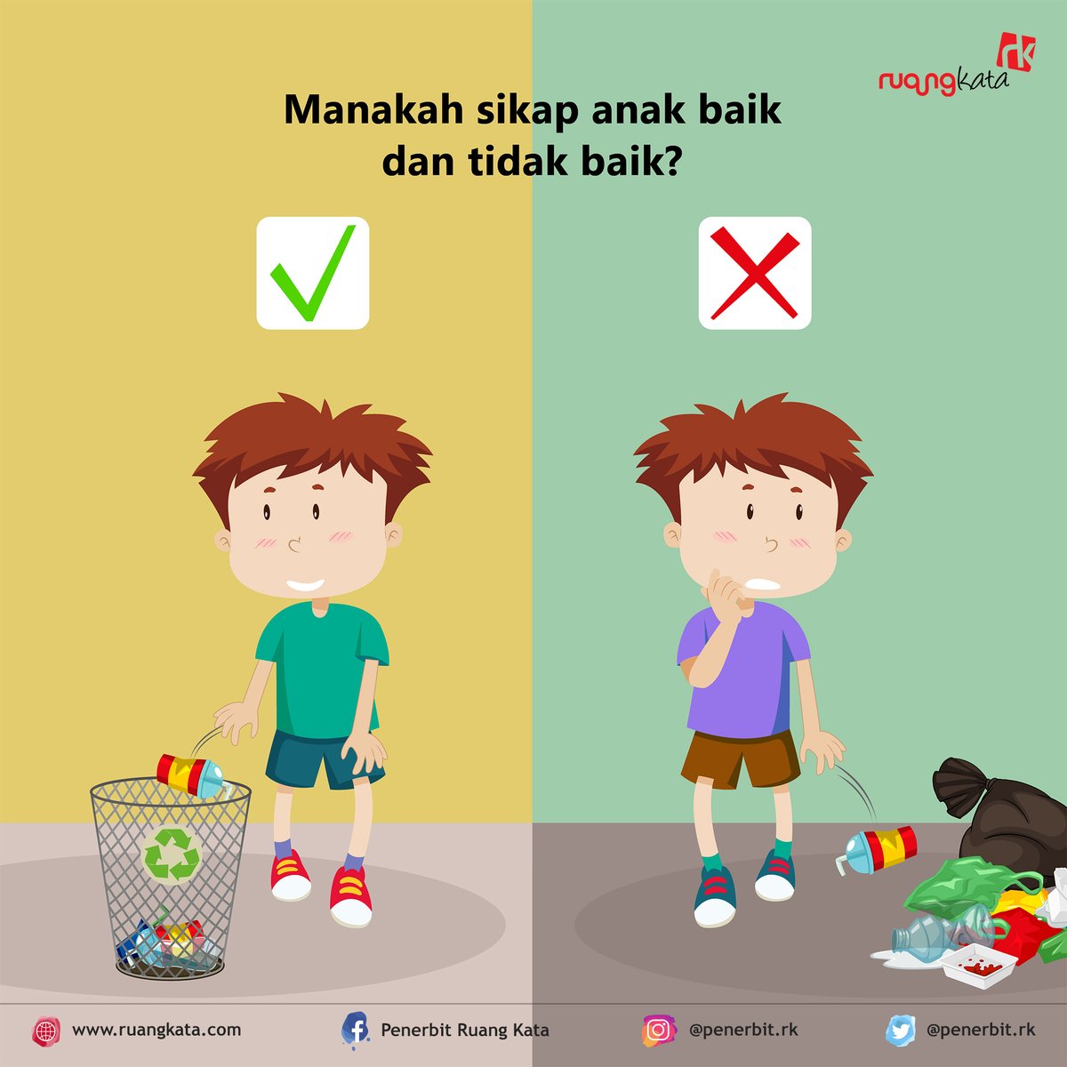 Detail Gambar Kartun Buanglah Sampah Pada Tempatnya Nomer 8