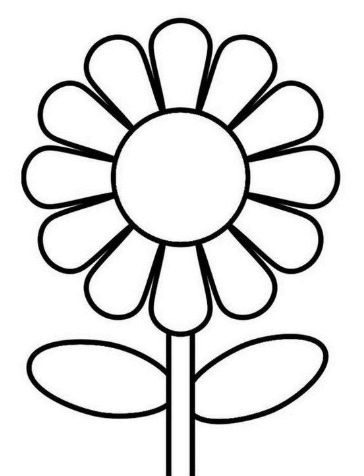 Detail Gambar Kartun Bunga Matahari Hitam Putih Nomer 12