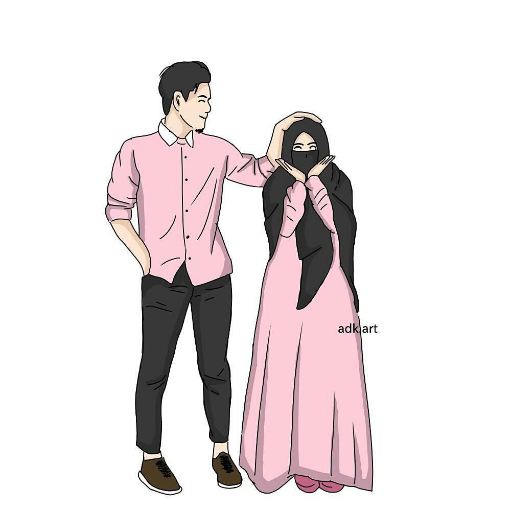 Detail Gambar Kartun Couple Muslimah Nomer 14