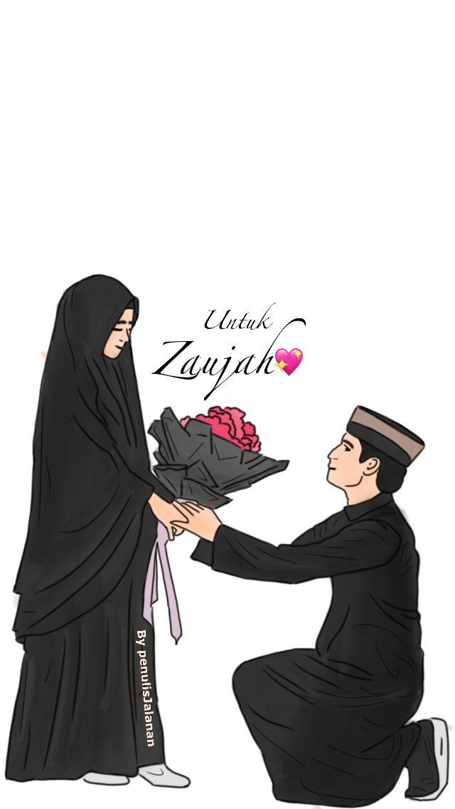 Detail Gambar Kartun Couple Muslimah Nomer 15