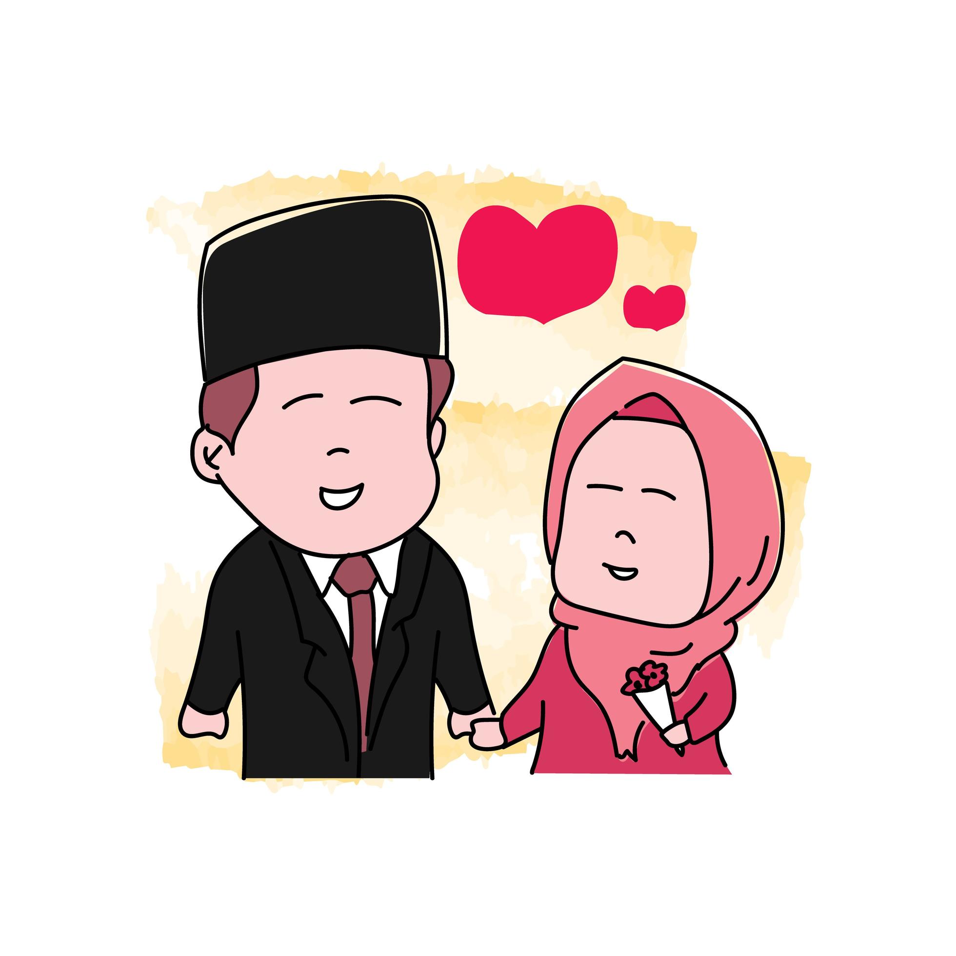 Detail Gambar Kartun Couple Muslimah Nomer 23