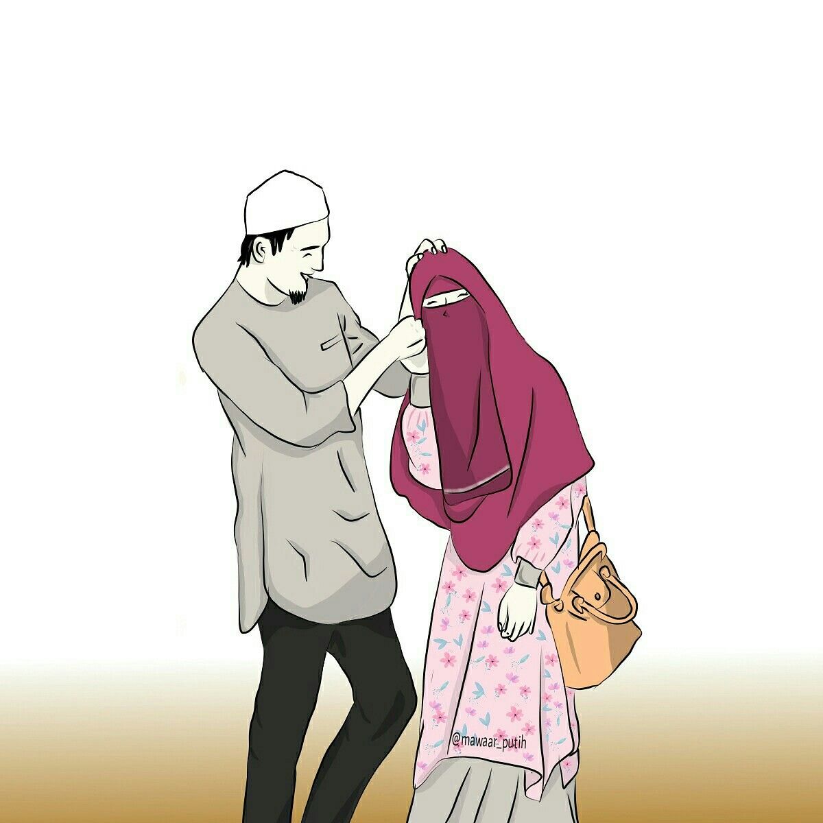 Detail Gambar Kartun Couple Muslimah Nomer 4