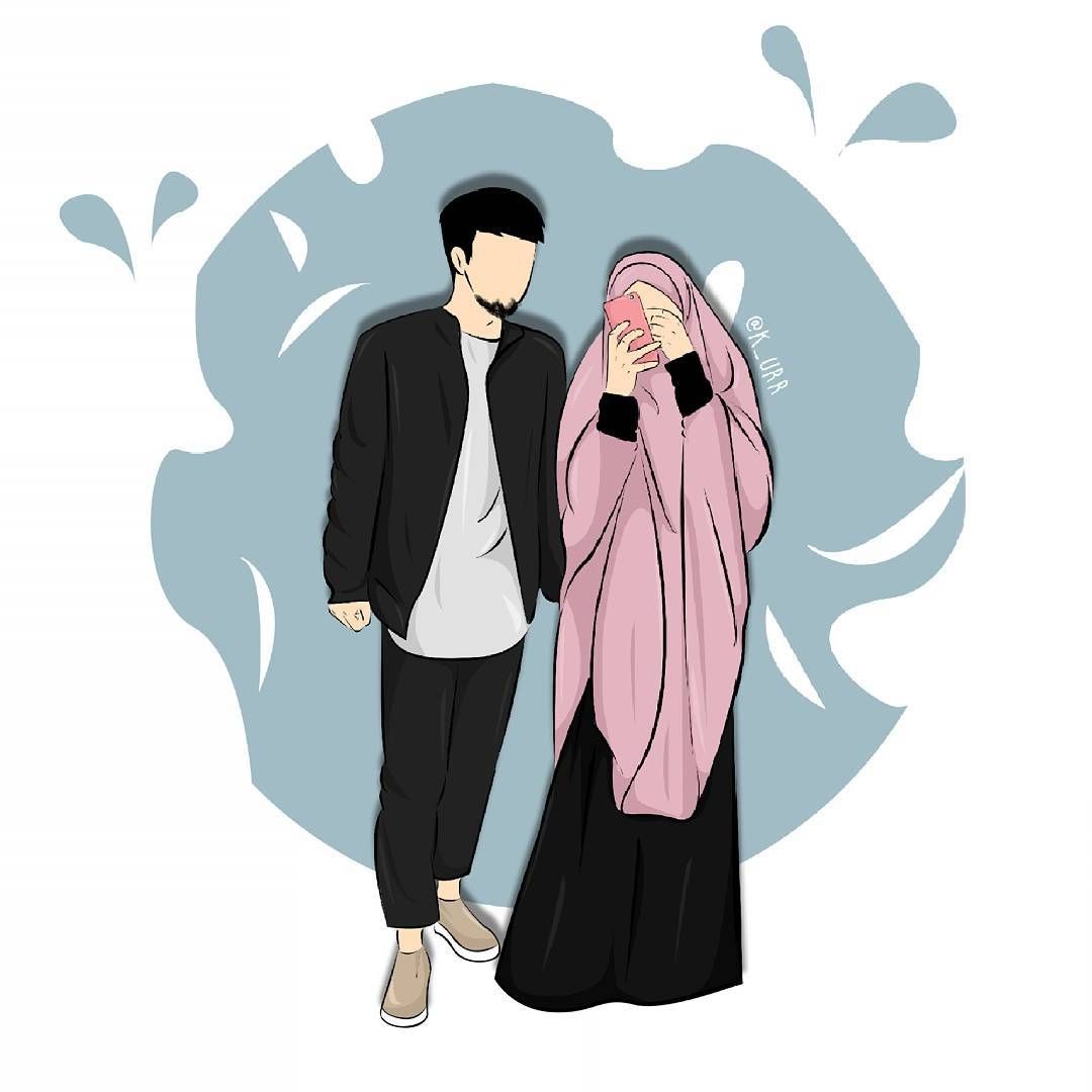 Detail Gambar Kartun Couple Muslimah Nomer 31