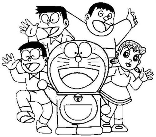 Detail Gambar Kartun Doraemon Untuk Mewarnai Nomer 22