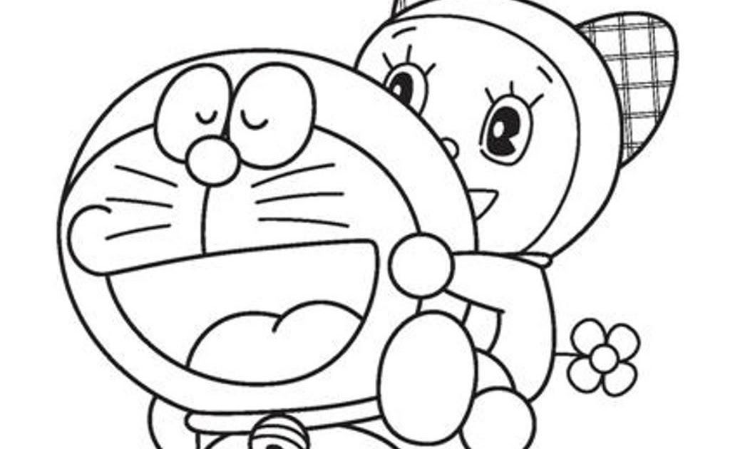 Detail Gambar Kartun Doraemon Untuk Mewarnai Nomer 29