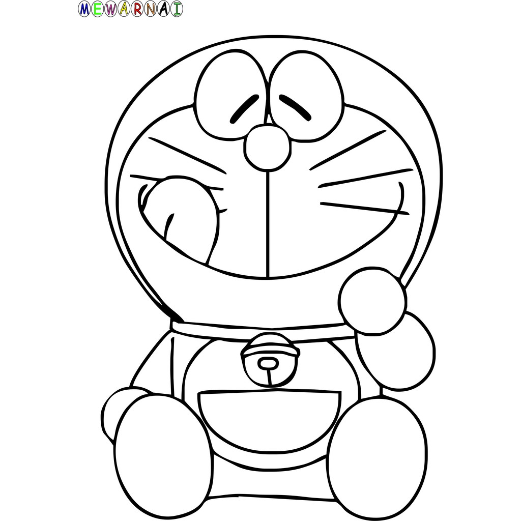 Detail Gambar Kartun Doraemon Untuk Mewarnai Nomer 31