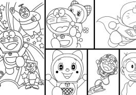 Detail Gambar Kartun Doraemon Untuk Mewarnai Nomer 53