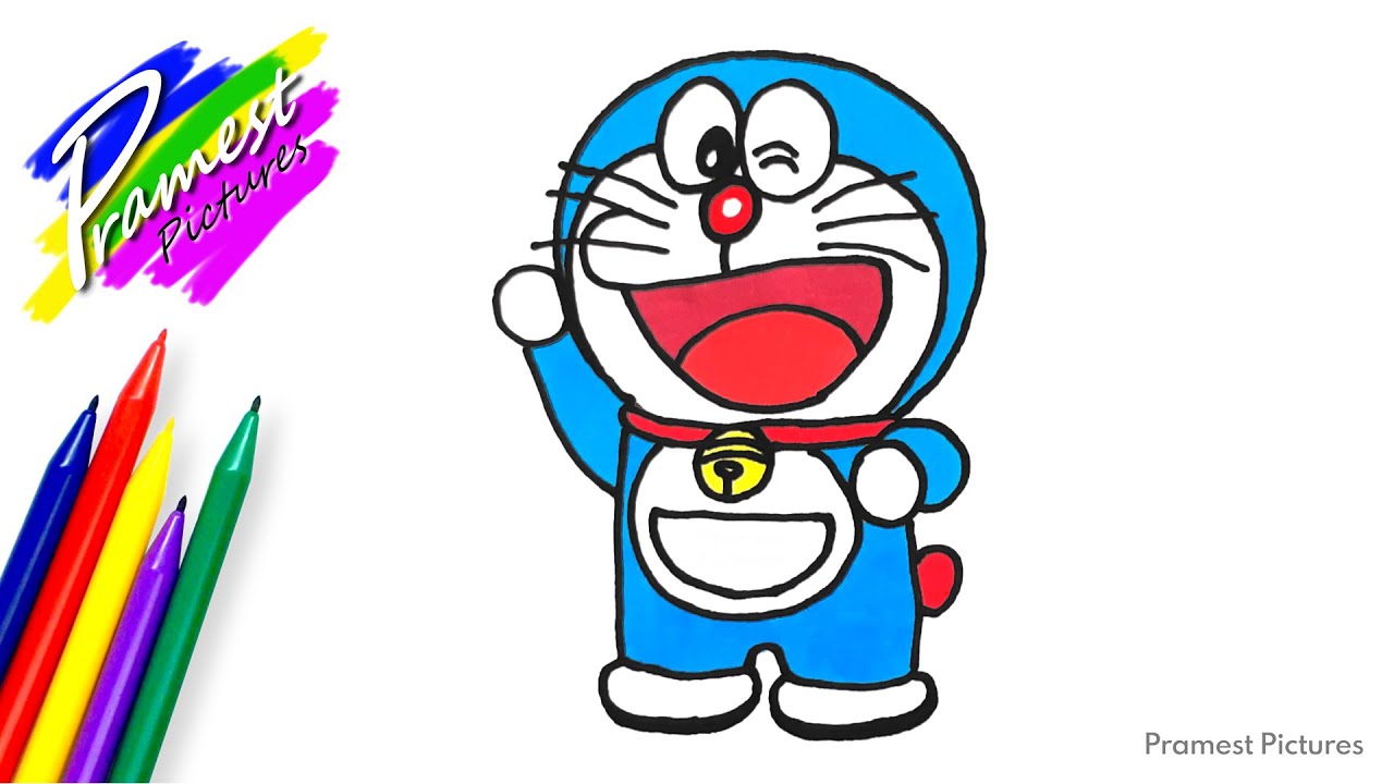 Detail Gambar Kartun Doraemon Untuk Mewarnai Nomer 10