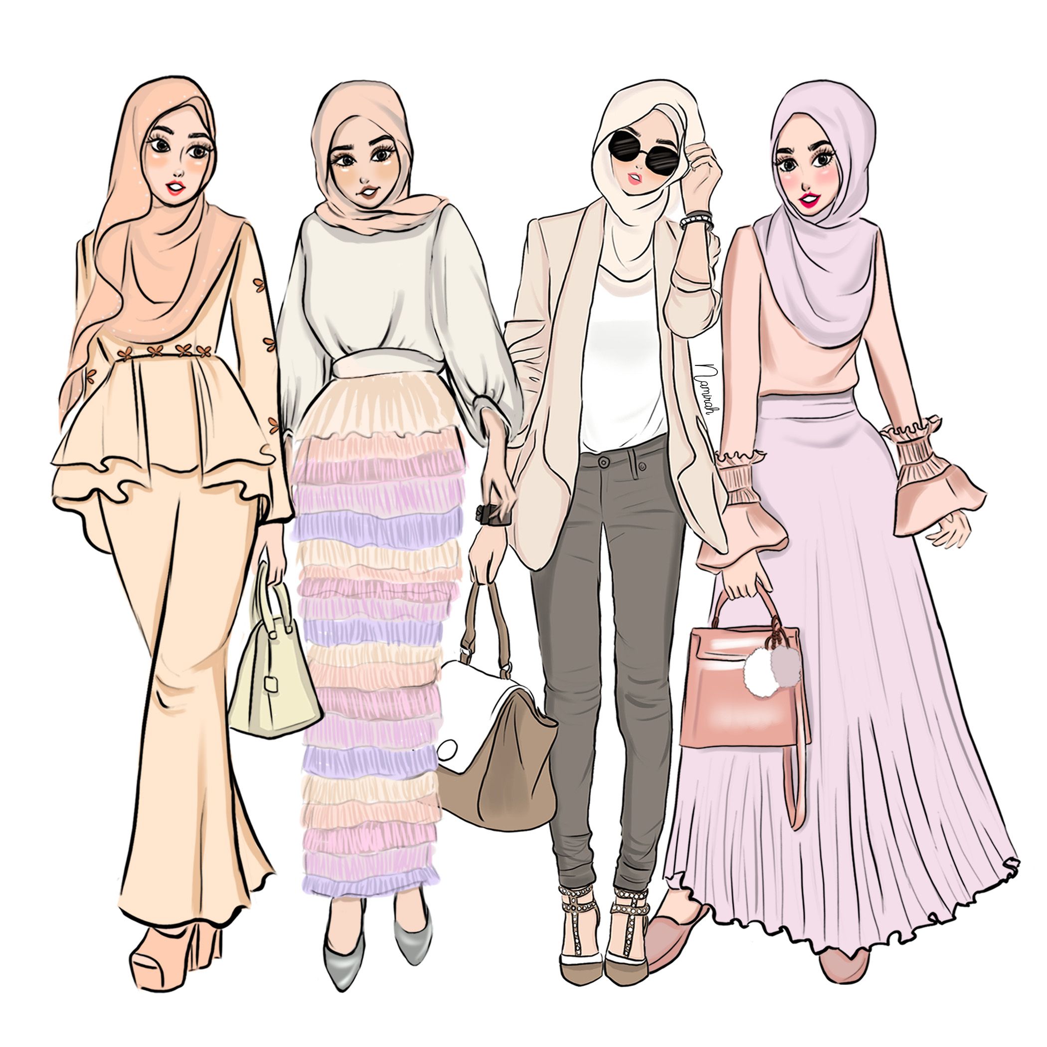Gambar Kartun Fashion 57+ Koleksi Gambar