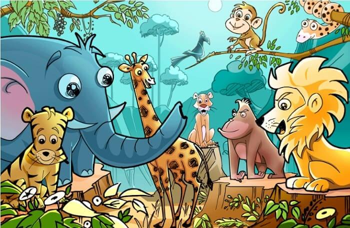 Detail Gambar Kartun Flora Dan Fauna Nomer 17