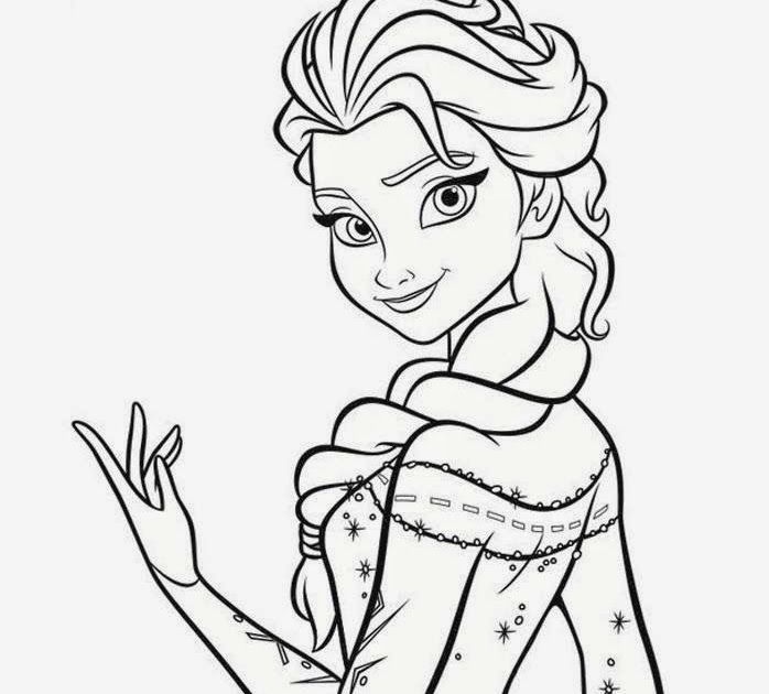 Detail Gambar Kartun Frozen Mewarnai Nomer 3