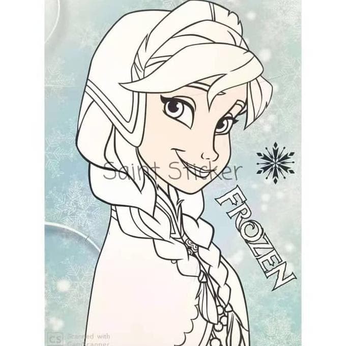 Detail Gambar Kartun Frozen Mewarnai Nomer 44