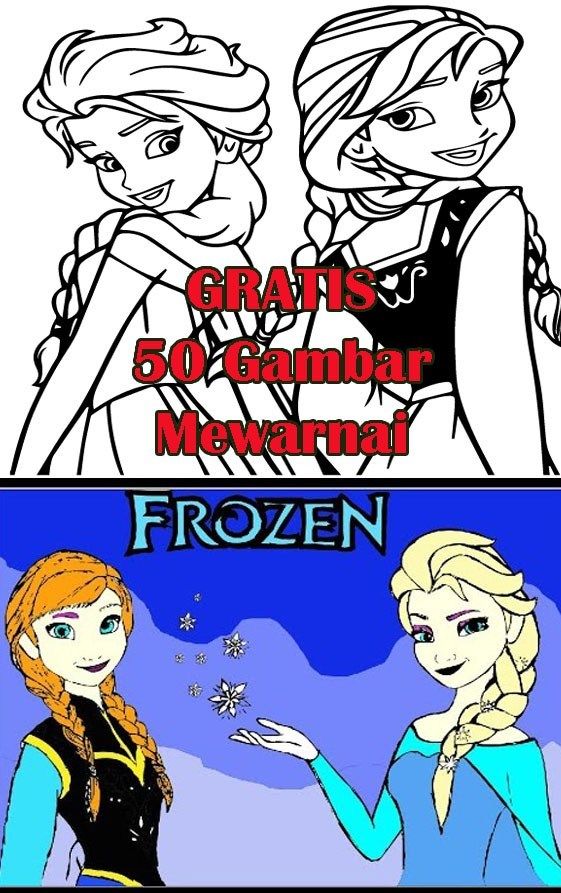 Detail Gambar Kartun Frozen Mewarnai Nomer 50