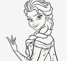 Detail Gambar Kartun Frozen Mewarnai Nomer 8