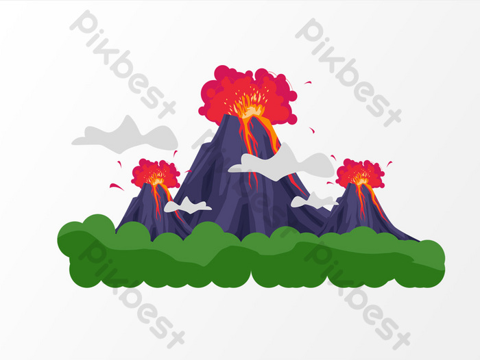 Detail Gambar Kartun Gunung Berapi Nomer 52