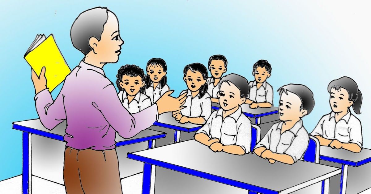 Detail Gambar Kartun Guru Perempuan Sedang Mengajar Nomer 39