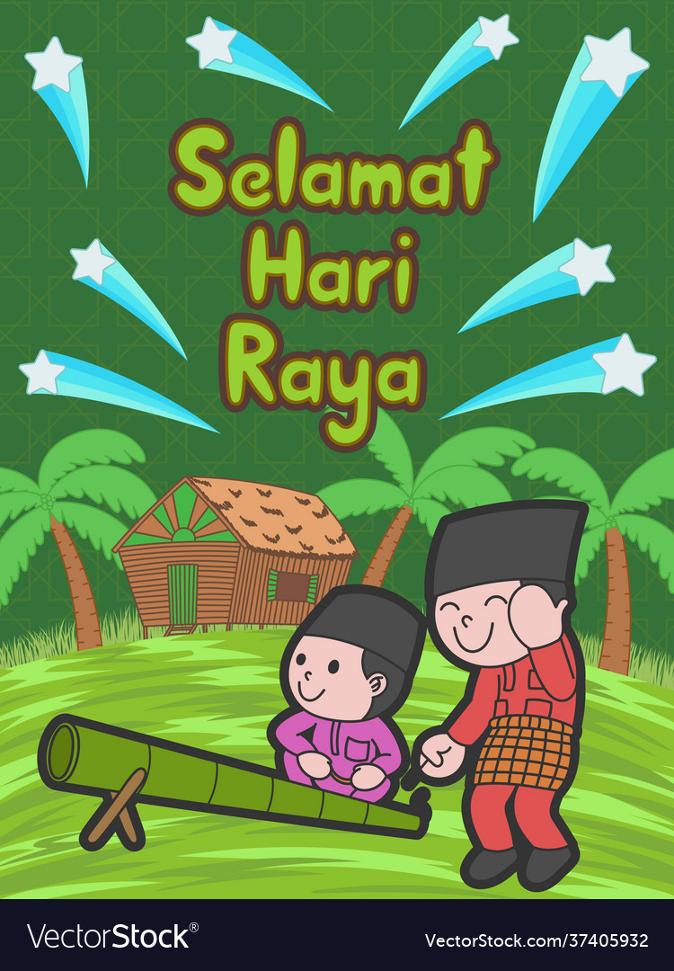 Detail Gambar Kartun Hari Raya Aidilfitri Malaysia Nomer 30