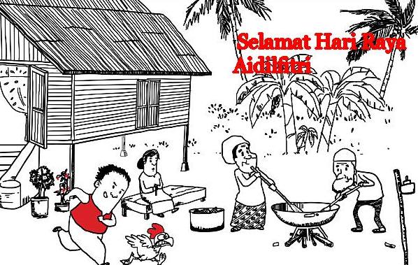 Detail Gambar Kartun Hari Raya Aidilfitri Malaysia Nomer 31