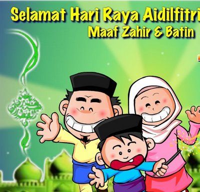 Detail Gambar Kartun Hari Raya Aidilfitri Malaysia Nomer 5
