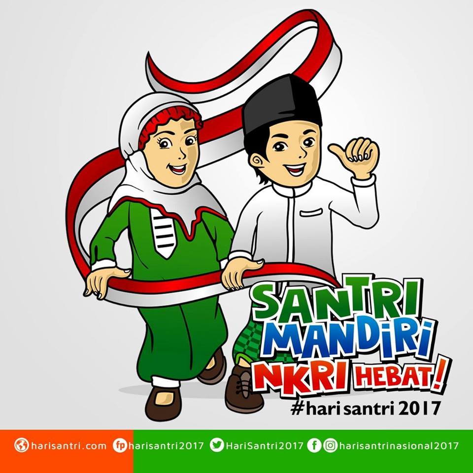 Detail Gambar Kartun Hari Santri Nasional Nomer 12