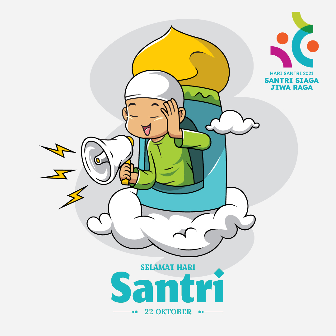 Detail Gambar Kartun Hari Santri Nasional Nomer 25