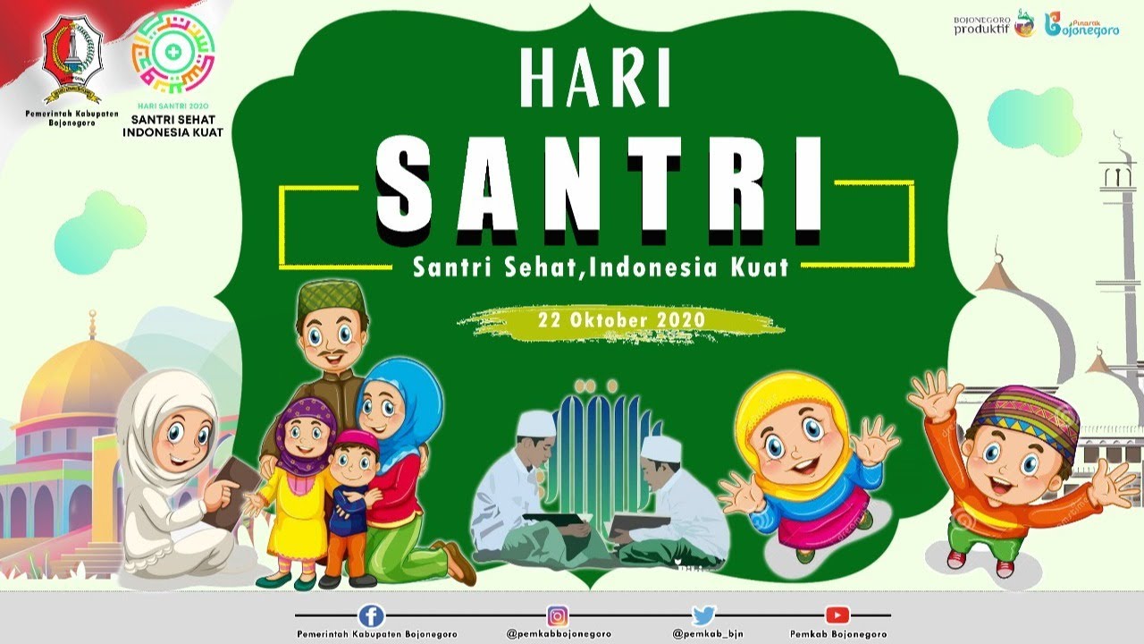 Detail Gambar Kartun Hari Santri Nasional Nomer 30