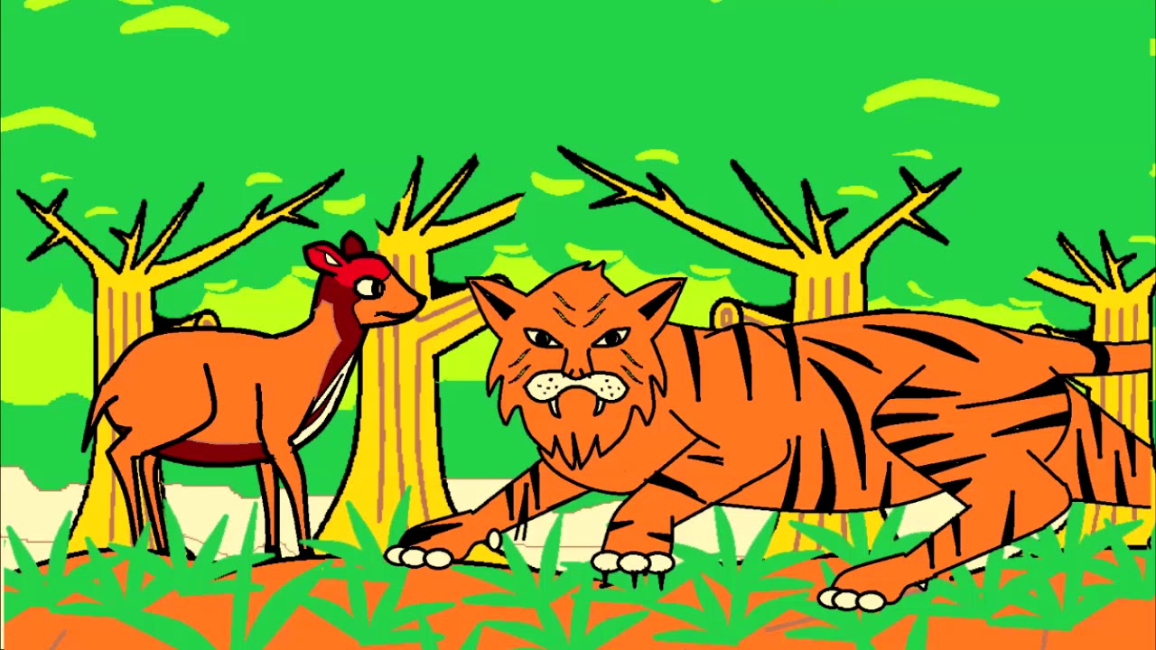 Detail Gambar Kartun Harimau Dan Kancil Nomer 25