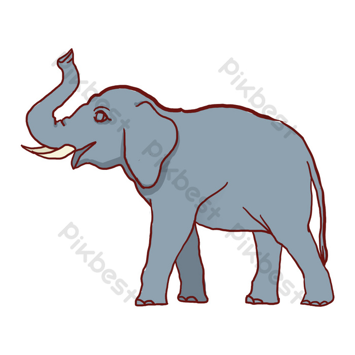 Detail Gambar Kartun Hewan Gajah Nomer 13