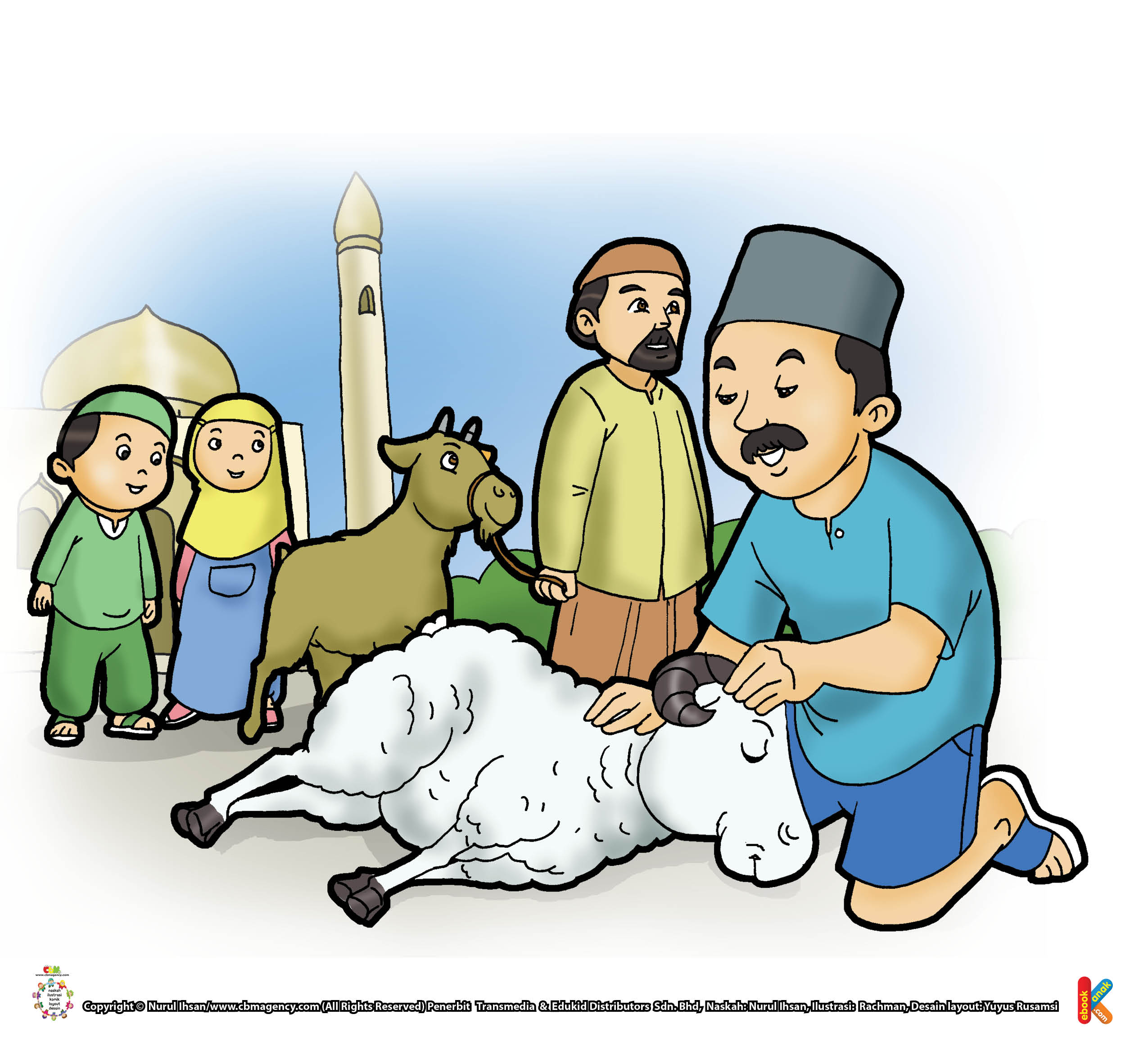 Detail Gambar Kartun Hewan Qurban Nomer 3